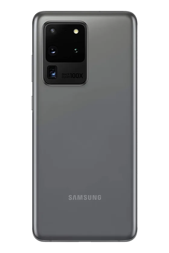Back of the Samsung Galaxy S20 Ultra